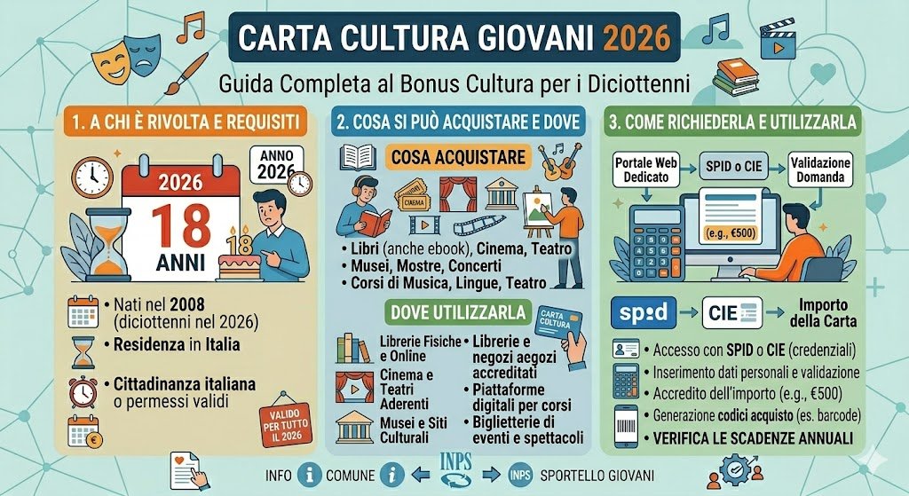 Carta Cultura Giovani 2026